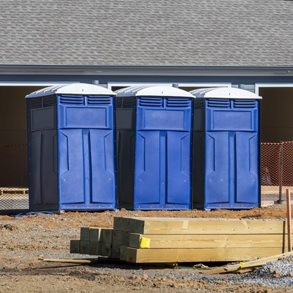 what is the maximum capacity for a single porta potty in Bluffton Arkansas